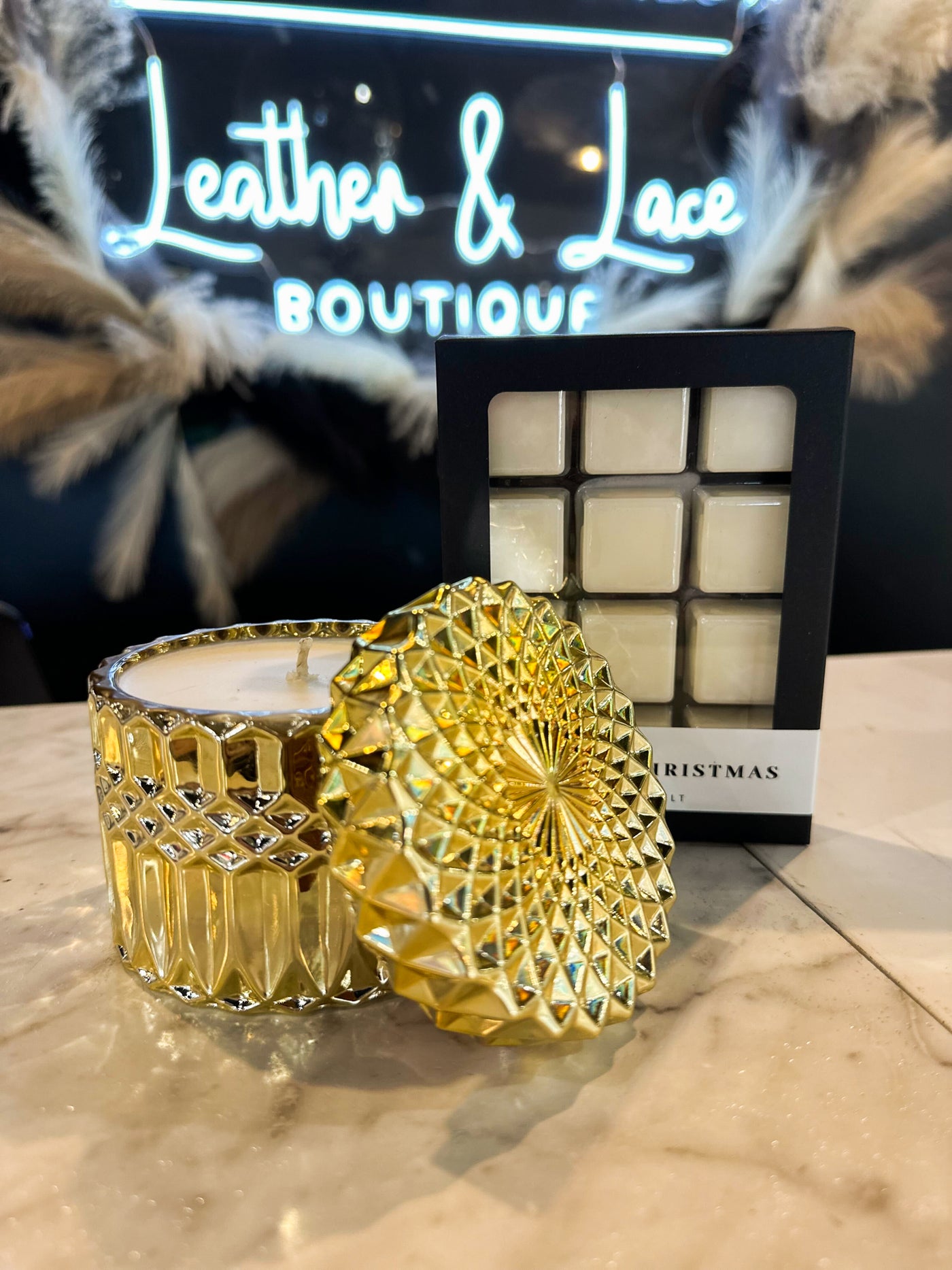 L&L Luxe Candle - Home for Christmas-190 - ACCESSORIES - HOME-Flicker&Flame-[option4]-[option5]-[option6]-Leather & Lace Boutique Shop