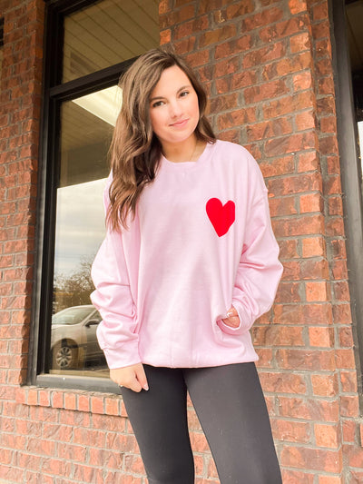 Stay Kind Puff Print Crewneck-130 - TOPS - SWEATERS/SWEATSHIRTS-SWEET CLAIRE-[option4]-[option5]-[option6]-Leather & Lace Boutique Shop