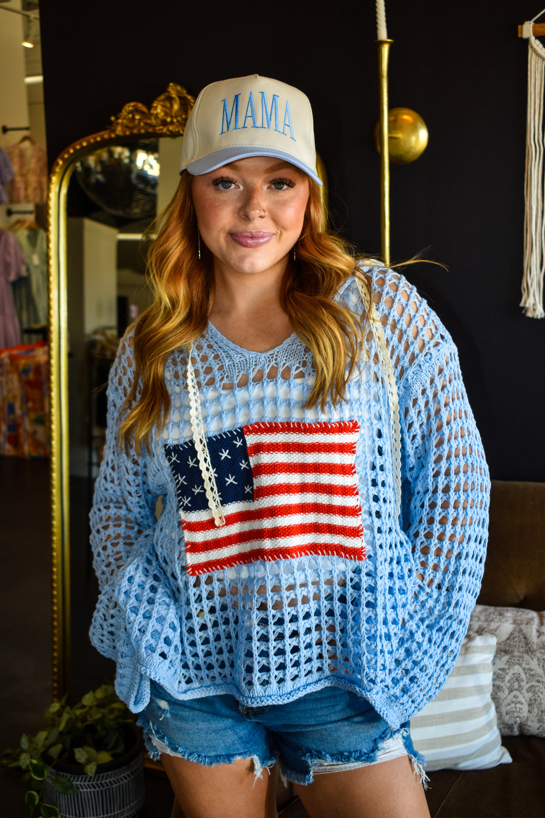 Americana 別注 バックオープンシャツ aquagirl