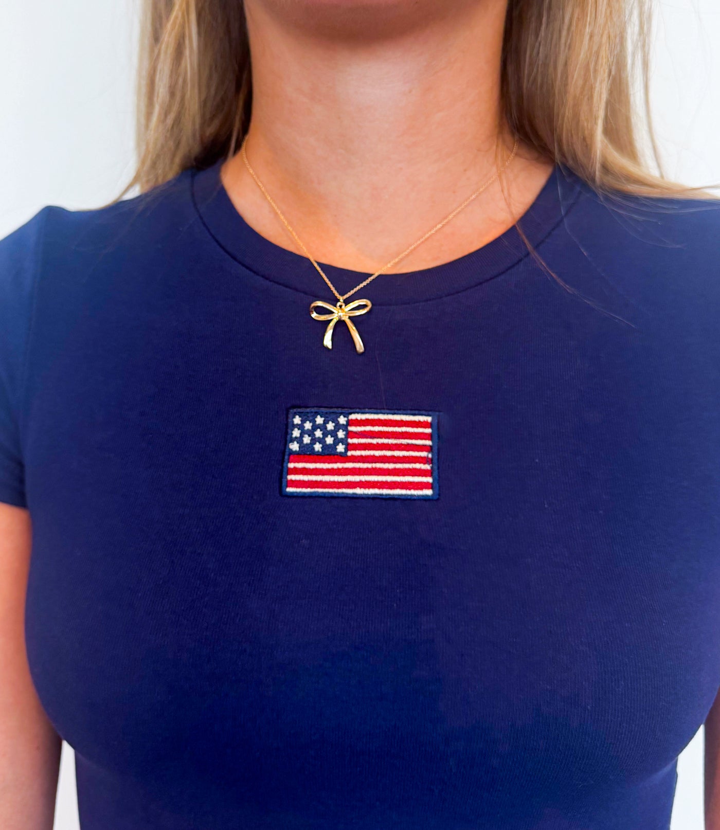 Juliet Gold Bow Necklace-190 - ACCESSORIES - JEWELRY-WHATS HOT JEWELRY-[option4]-[option5]-[option6]-Leather & Lace Boutique Shop