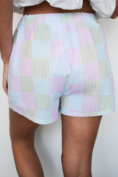 Striped Boxer Shorts- Pink Multi-160 - BOTTOMS - OTHER-VERY J-[option4]-[option5]-[option6]-Leather & Lace Boutique Shop