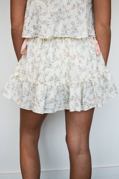 Floral Fantasy Mini Skirt-170 - SETS-VERY J-[option4]-[option5]-[option6]-Leather & Lace Boutique Shop