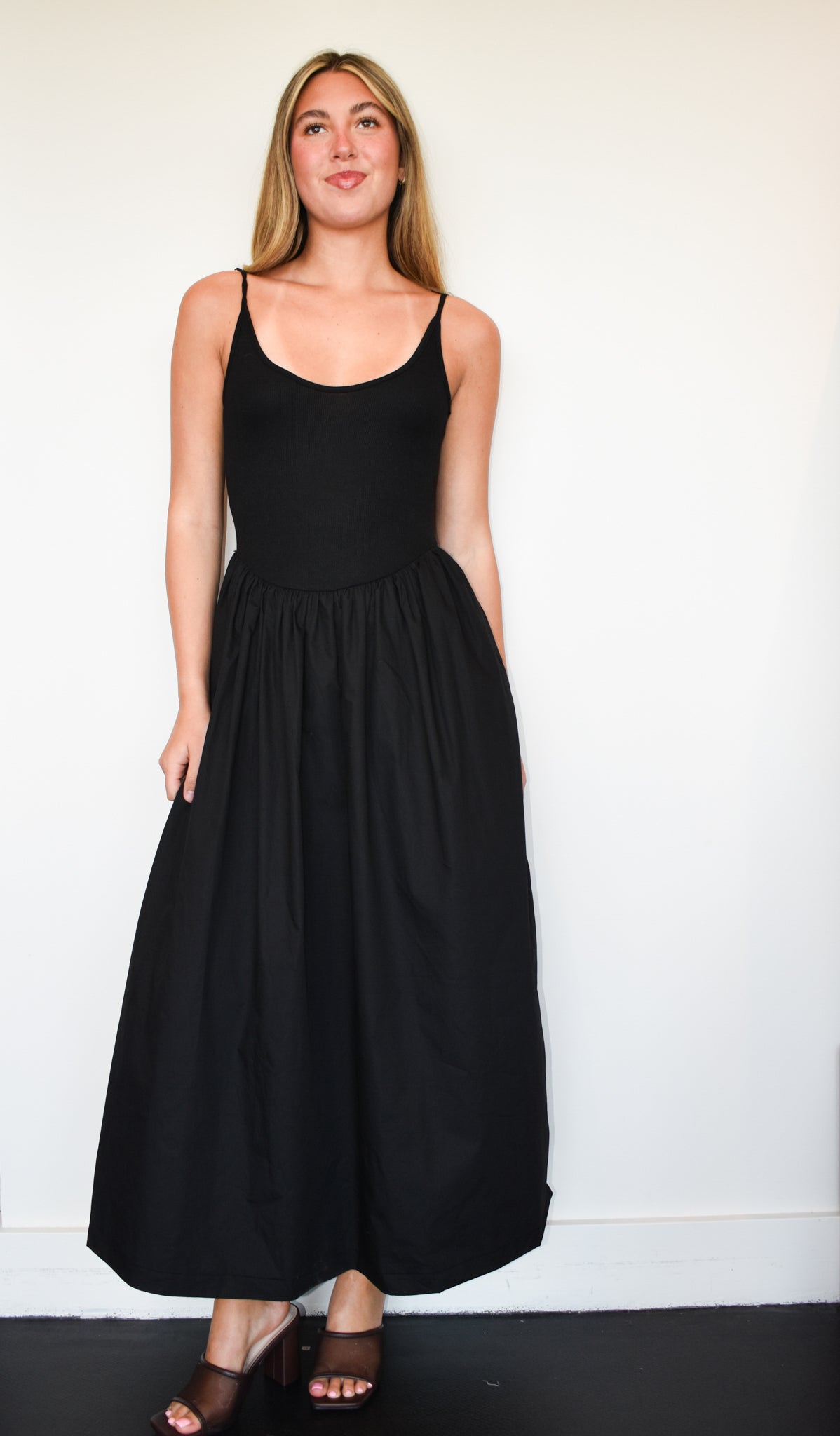 Low Back Empire Maxi Dress-170 - DRESSES-HYFVE-[option4]-[option5]-[option6]-Leather & Lace Boutique Shop