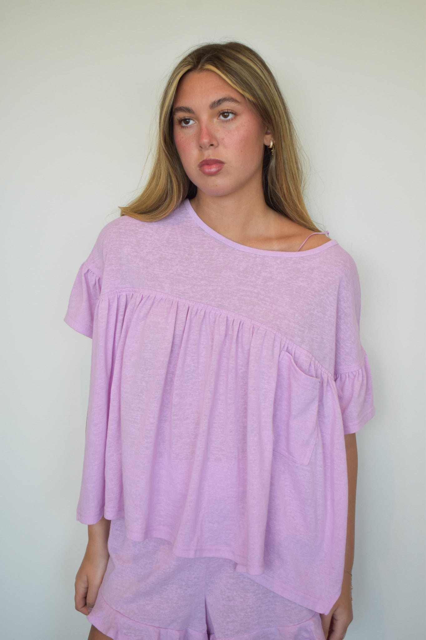 Lilac Dreams Ruffle Set-170 - SETS-VERY J-[option4]-[option5]-[option6]-Leather & Lace Boutique Shop