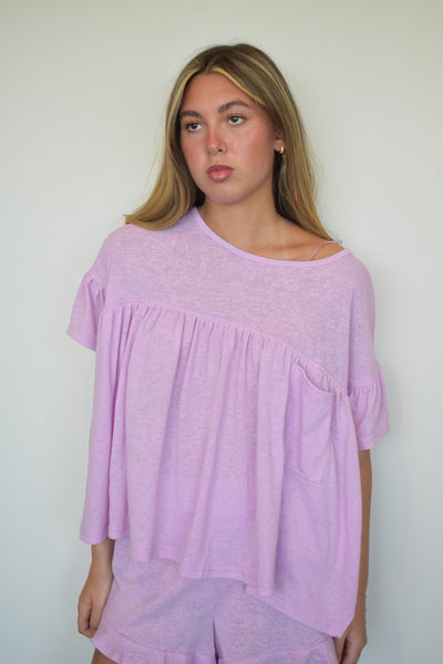 Lilac Dreams Ruffle Set-170 - SETS-VERY J-[option4]-[option5]-[option6]-Leather & Lace Boutique Shop