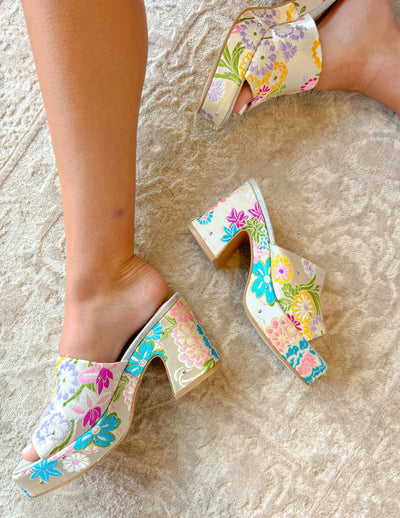 Summer Floral Wedge Sandal-180 - SHOES-MIIM-[option4]-[option5]-[option6]-Leather & Lace Boutique Shop