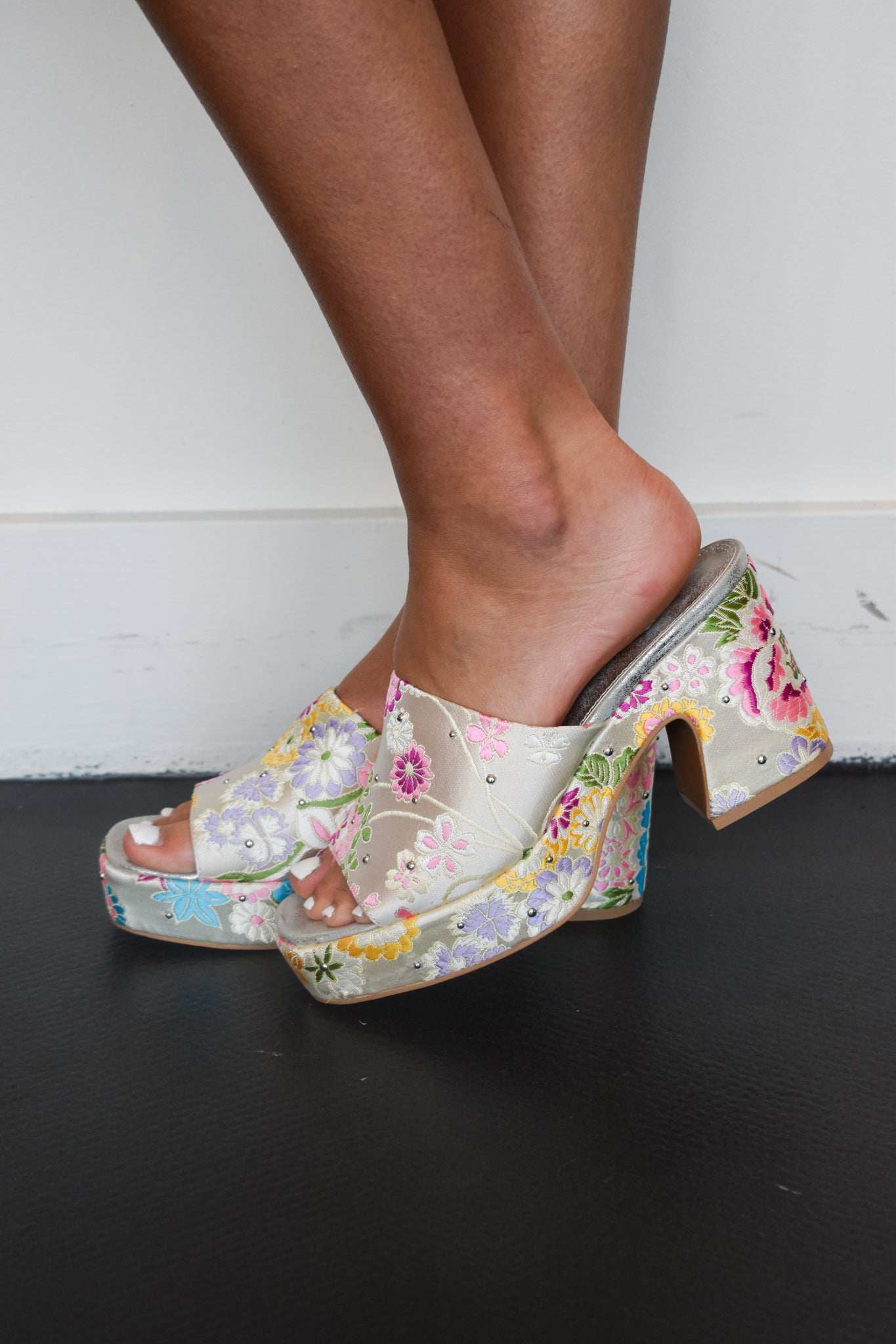 Summer Floral Wedge Sandal-180 - SHOES-MIIM-[option4]-[option5]-[option6]-Leather & Lace Boutique Shop