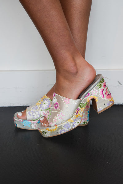 Summer Floral Wedge Sandal-180 - SHOES-MIIM-[option4]-[option5]-[option6]-Leather & Lace Boutique Shop
