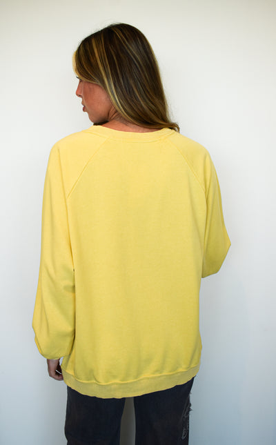 Peek-A-Boo Lace Long Sleeve- Yellow-130 - TOPS - SWEATERS/SWEATSHIRTS-VERY J-[option4]-[option5]-[option6]-Leather & Lace Boutique Shop