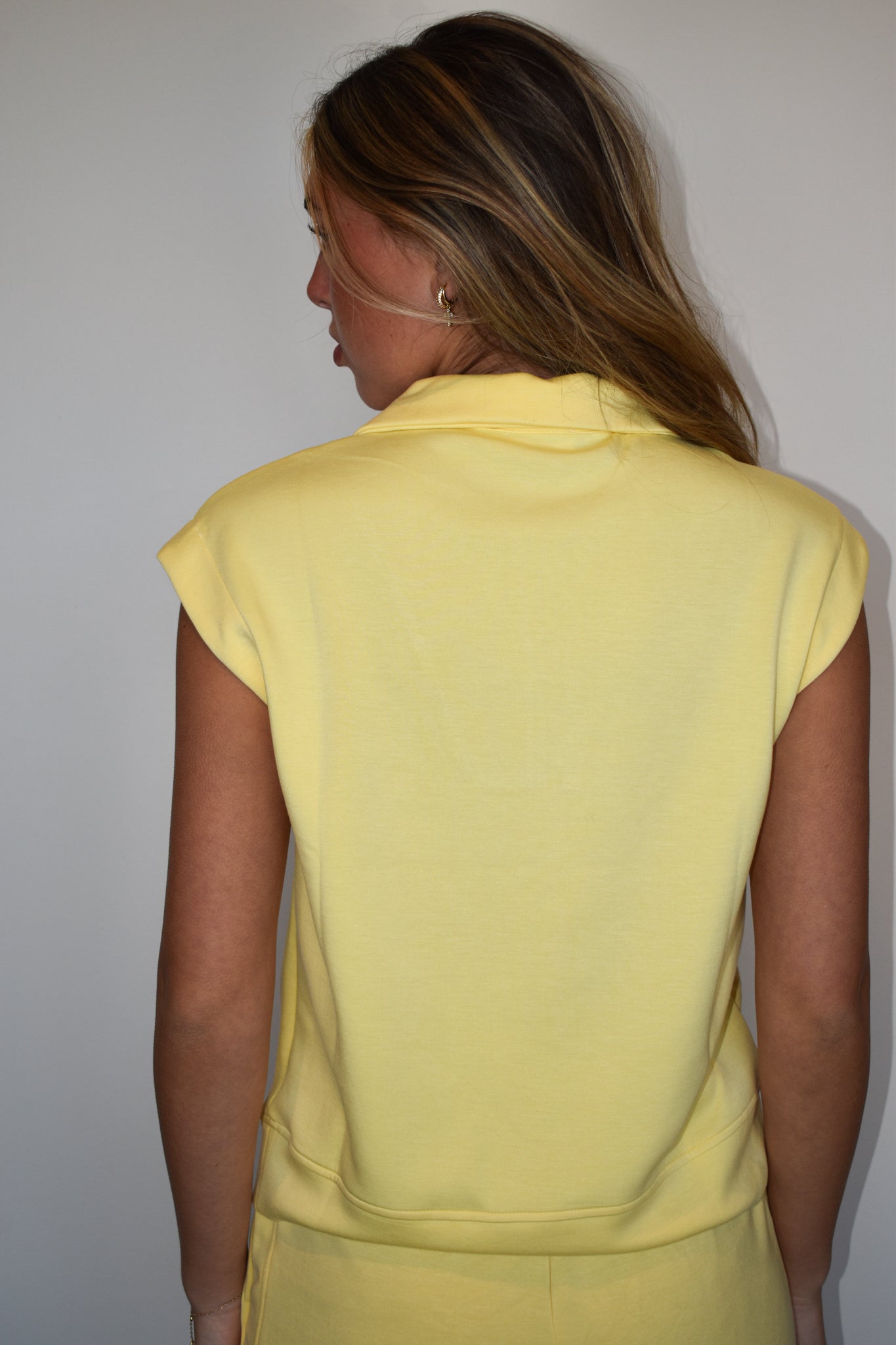 Halle Quarter Zip Top- Yellow-170 - SETS-HYFVE-[option4]-[option5]-[option6]-Leather & Lace Boutique Shop