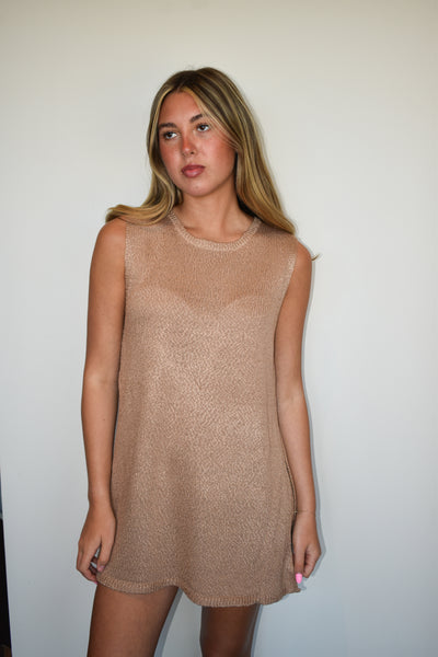 On The Go Knit Set- Dark Taupe-170 - SETS-HYFVE-[option4]-[option5]-[option6]-Leather & Lace Boutique Shop
