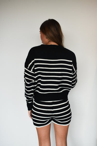 Striped Knit Set-170 - SETS-HYFVE-[option4]-[option5]-[option6]-Leather & Lace Boutique Shop