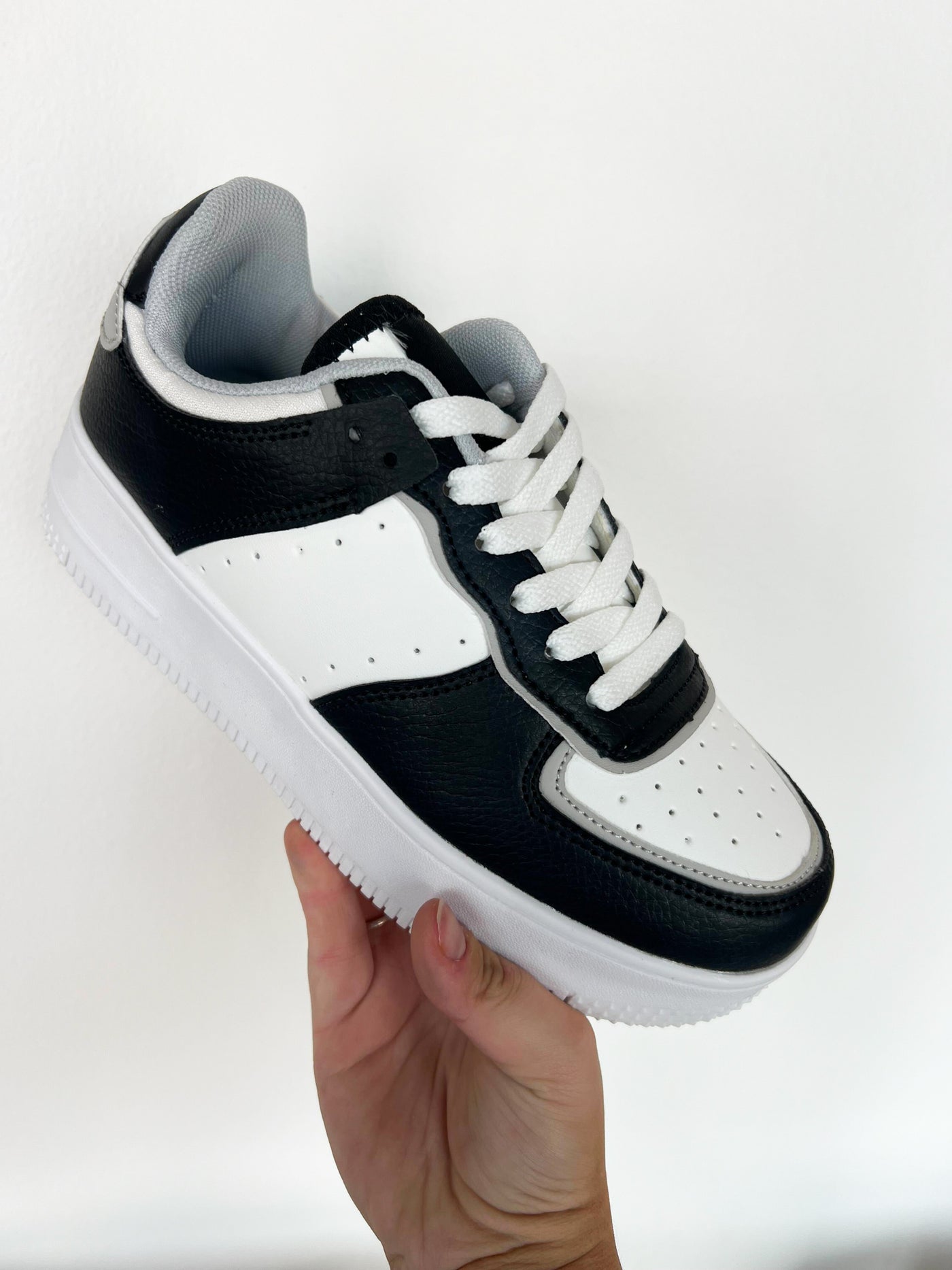 Juliette Platform Sneaker- Black-180 - SHOES-BERNESS-[option4]-[option5]-[option6]-Leather & Lace Boutique Shop