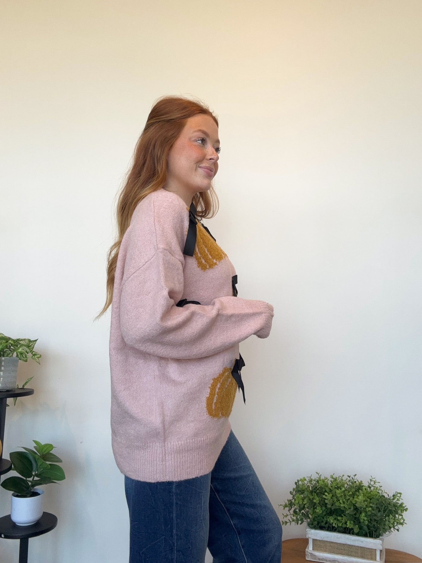 Pumpkin Bow Sweater