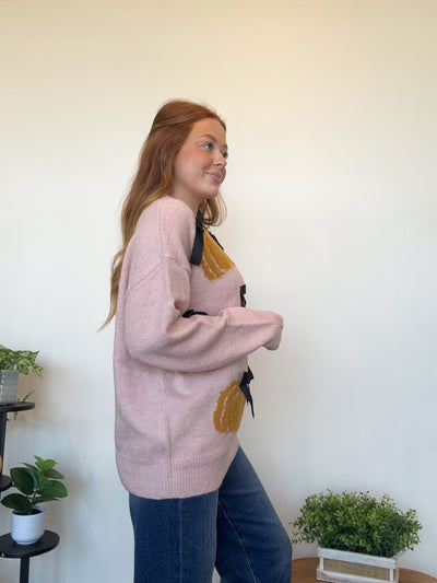 Pumpkin Bow Sweater