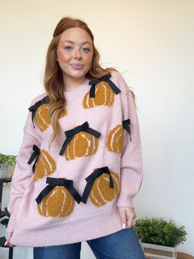 Pumpkin Bow Sweater