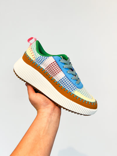 Willow Woven Sneaker- Blue Multi-180 - SHOES-BERNESS-[option4]-[option5]-[option6]-Leather & Lace Boutique Shop