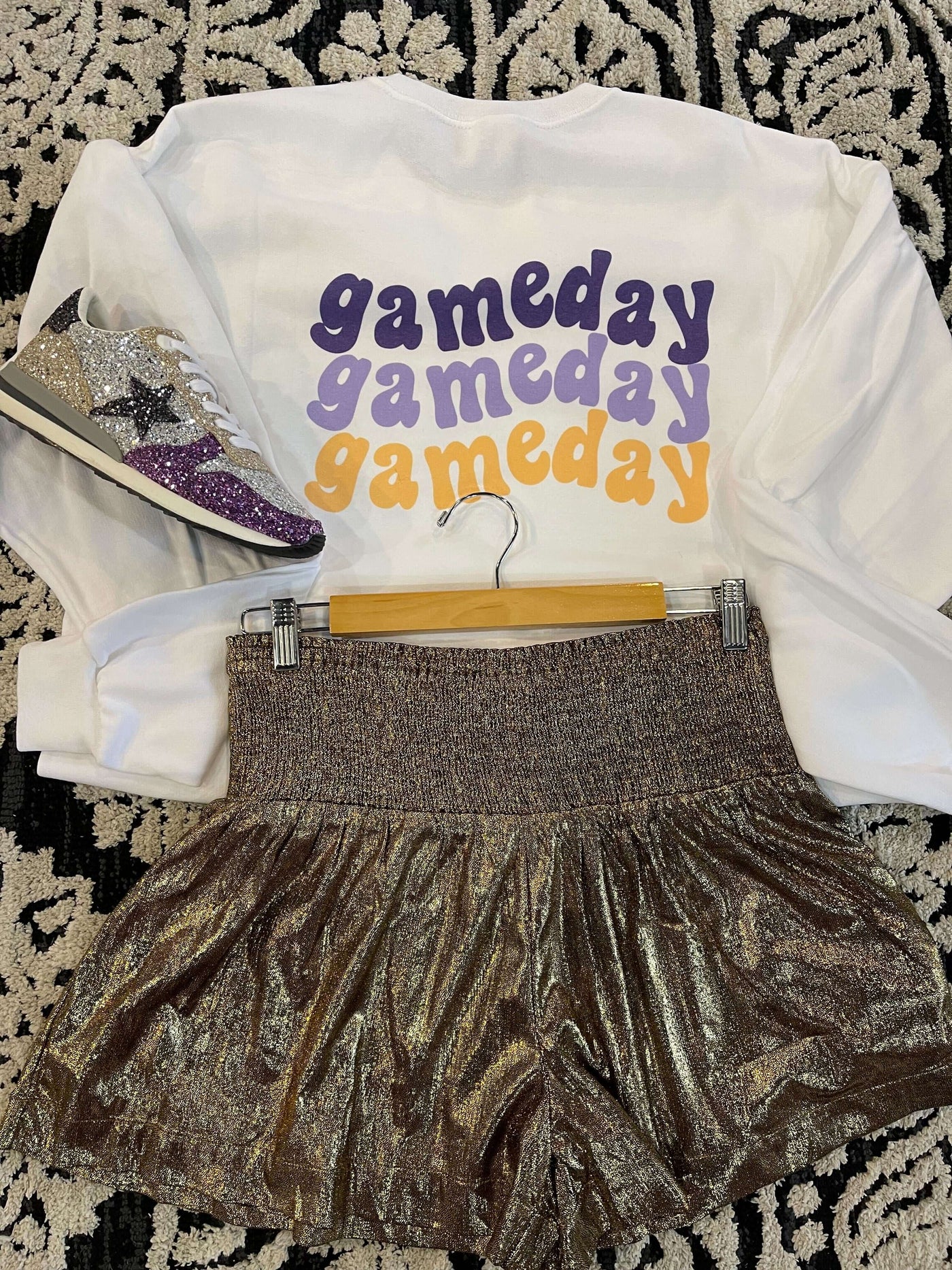 Game Day Graphic Sweatshirt-135 - DEMAND GRAPHIC-LEATHER & LACE-[option4]-[option5]-[option6]-Leather & Lace Boutique Shop