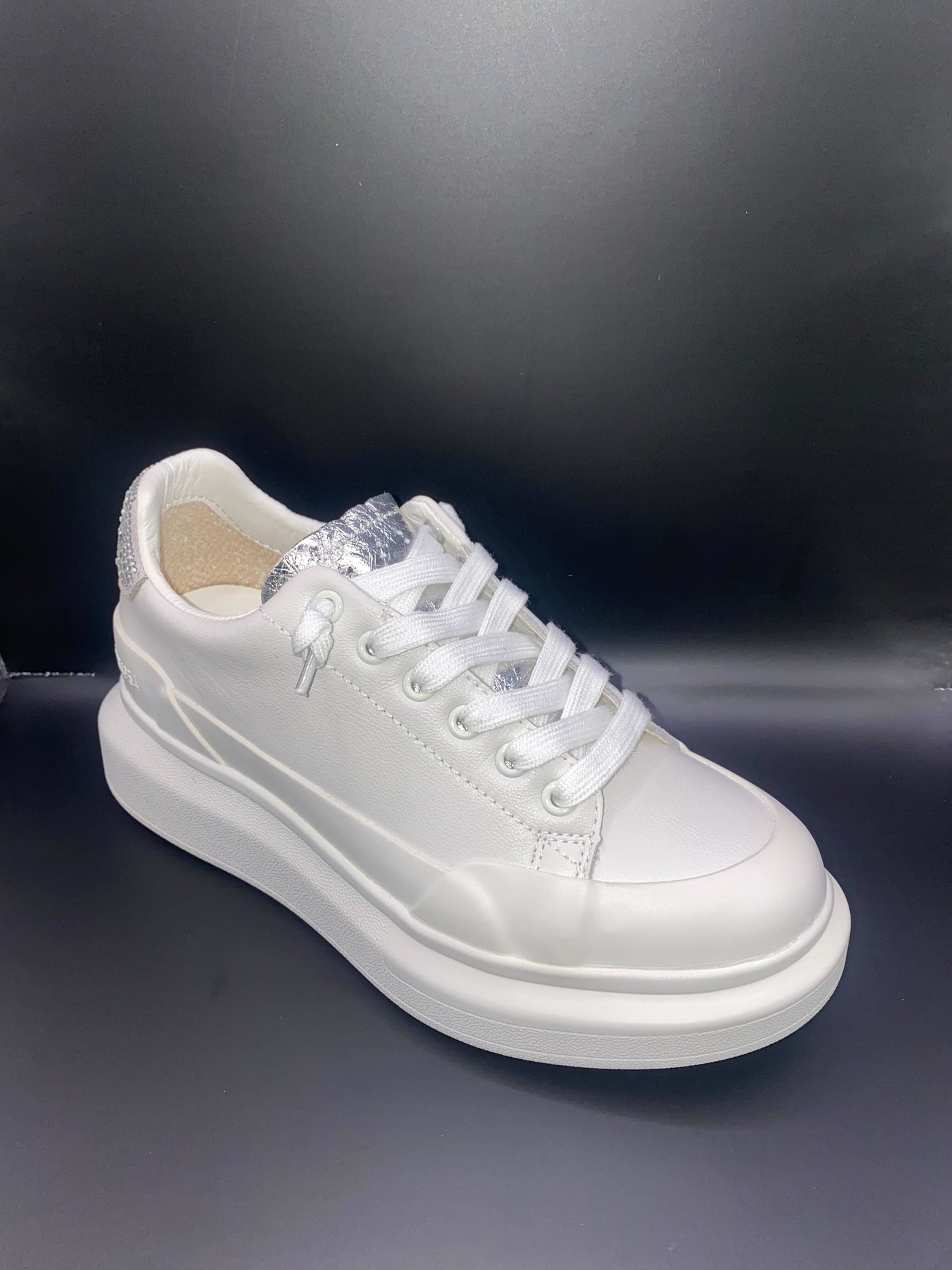 Vintage Havana Angela Sneakers - White Rhinestone-180 - SHOES-VINTAGE HAVANA-[option4]-[option5]-[option6]-Leather & Lace Boutique Shop