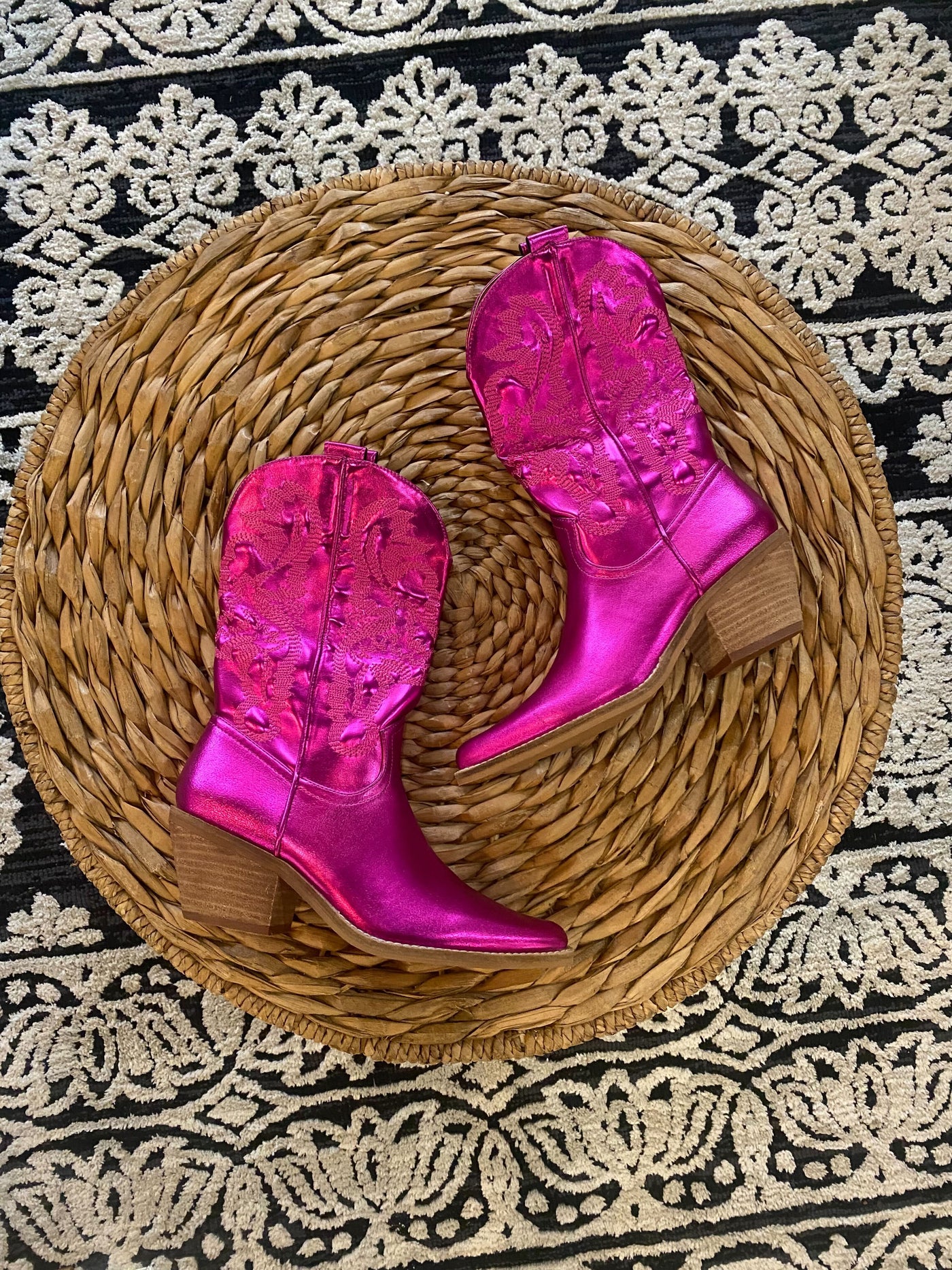 Metallic Barbie Boots-180 - SHOES-LET’S SEE STYLE-[option4]-[option5]-[option6]-Leather & Lace Boutique Shop