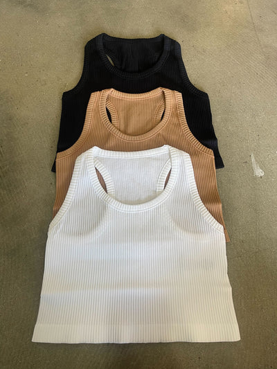 Ribbed Essentials Tank-100 - TOPS - SHORT SLEEVE/SLEEVELESS-MONO B-[option4]-[option5]-[option6]-Leather & Lace Boutique Shop