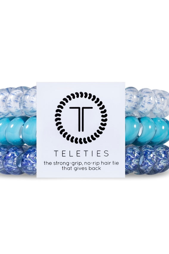 Teleties Large-190 - ACCESSORIES - HATS/HEADWEAR-Teleties-Blue-tiful-[option4]-[option5]-[option6]-Leather & Lace Boutique Shop