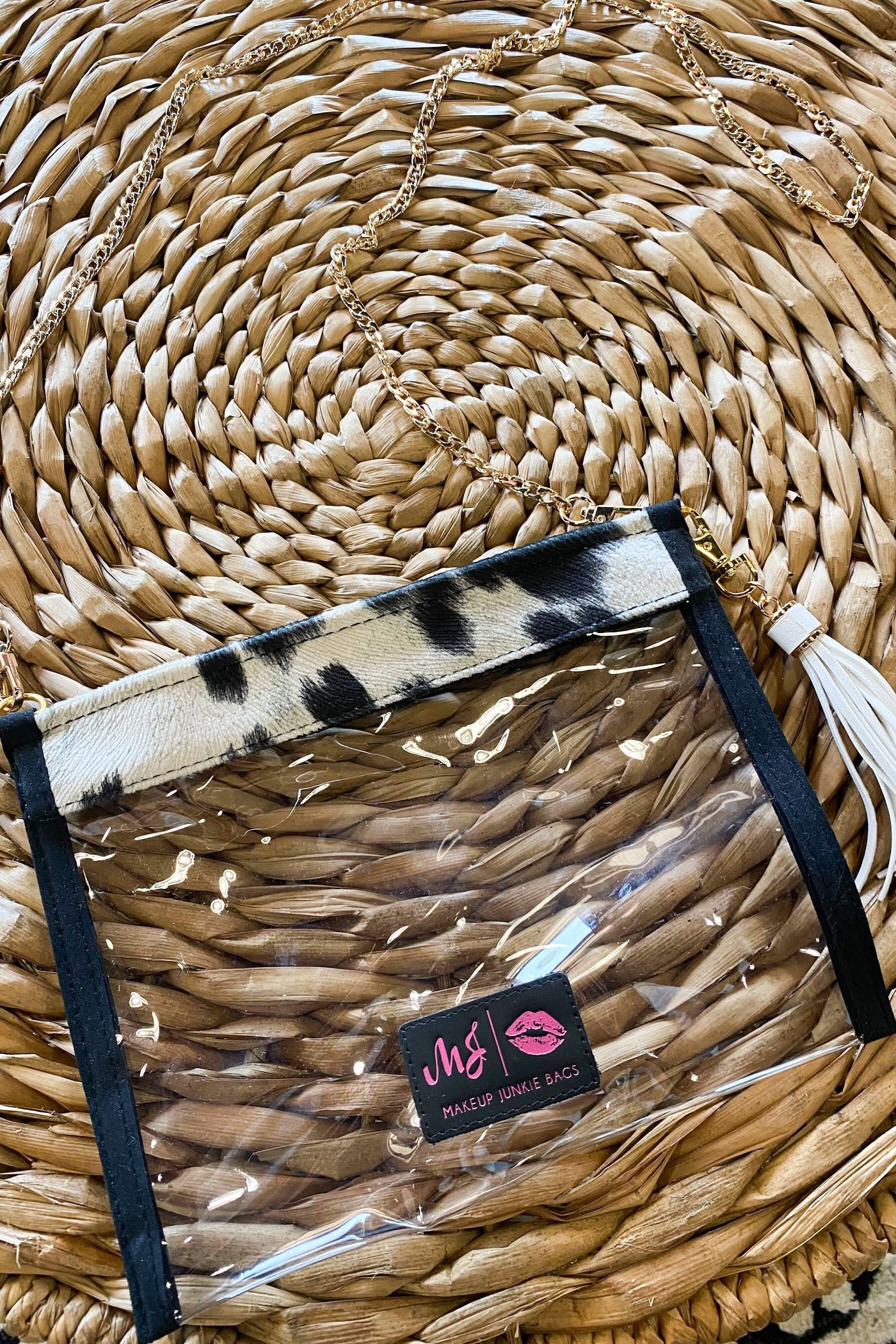 Johnny Cash Clear Crossbody-190 - ACCESSORIES - BAGS/BELTS-MAKEUP JUNKIE-[option4]-[option5]-[option6]-Leather & Lace Boutique Shop