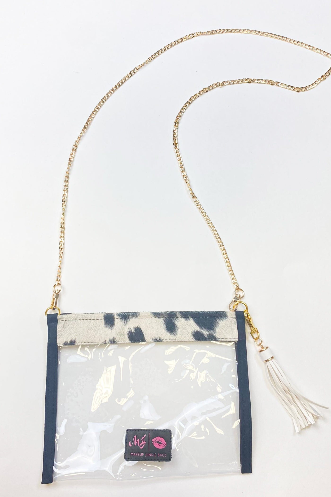 Johnny Cash Clear Crossbody-190 - ACCESSORIES - BAGS/BELTS-MAKEUP JUNKIE-[option4]-[option5]-[option6]-Leather & Lace Boutique Shop