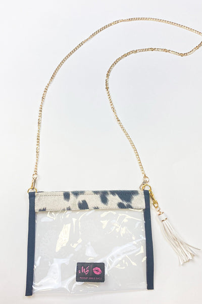 Johnny Cash Clear Crossbody-190 - ACCESSORIES - BAGS/BELTS-MAKEUP JUNKIE-[option4]-[option5]-[option6]-Leather & Lace Boutique Shop
