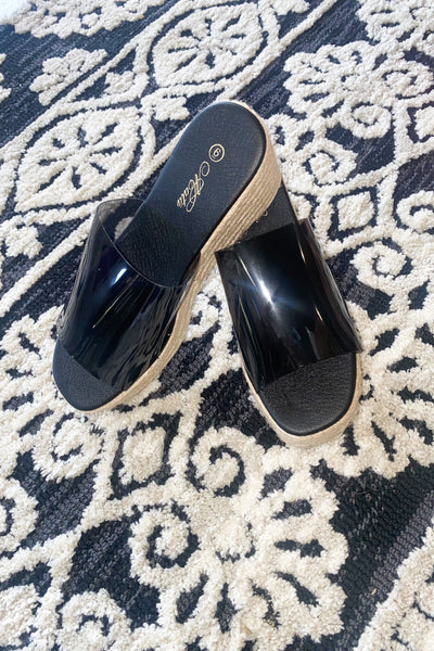 Laguna Beach Wedge Sandals-180 - SHOES-MATA-6-Black-[option4]-[option5]-[option6]-Leather & Lace Boutique Shop