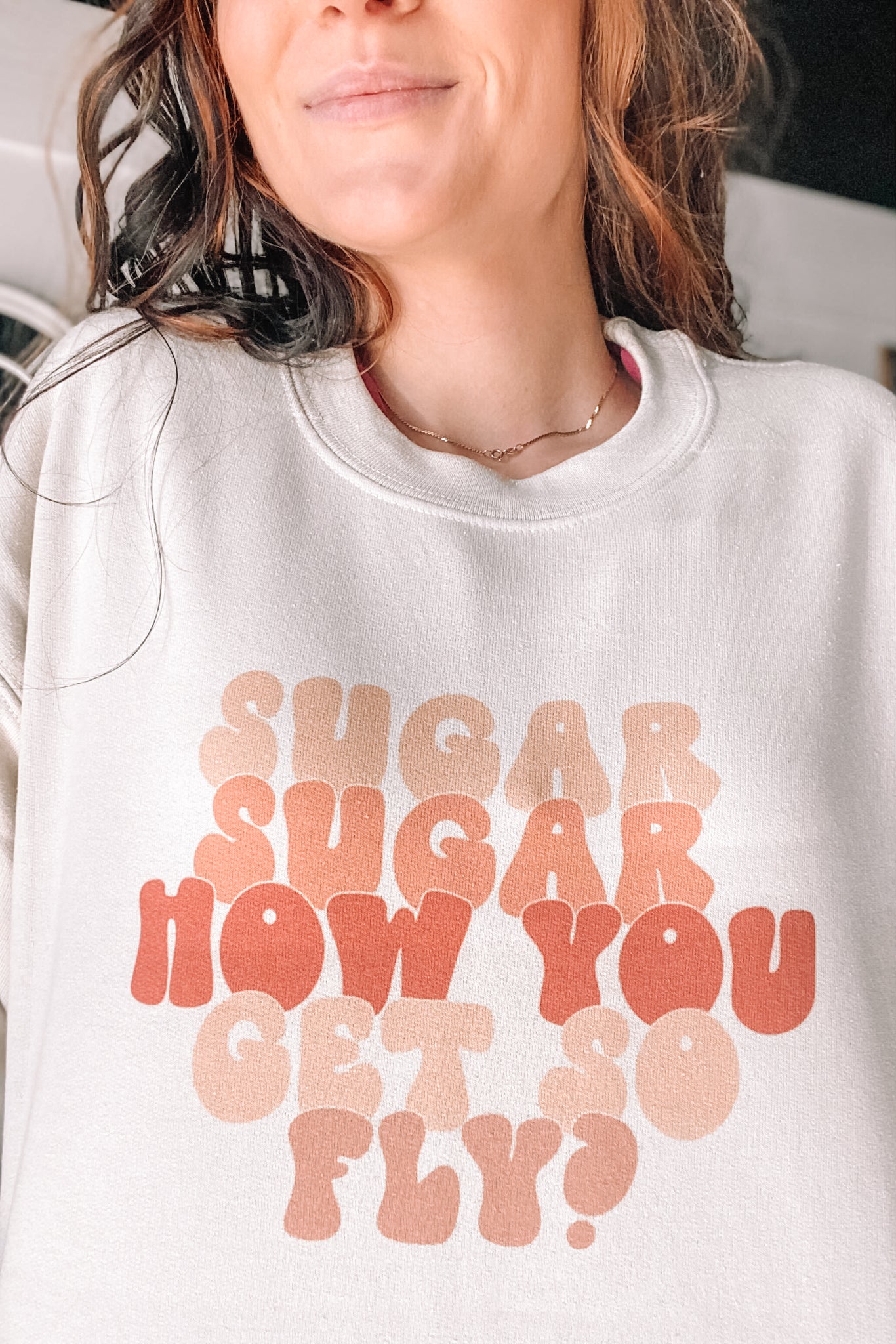 Sugar Sugar Graphic Sweatshirt-135 - DEMAND GRAPHIC-LEATHER & LACE-[option4]-[option5]-[option6]-Leather & Lace Boutique Shop