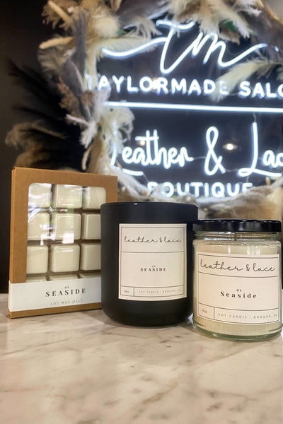 L&L Luxe Candle - Seaside-190 - ACCESSORIES - HOME-Flicker&Flame-[option4]-[option5]-[option6]-Leather & Lace Boutique Shop