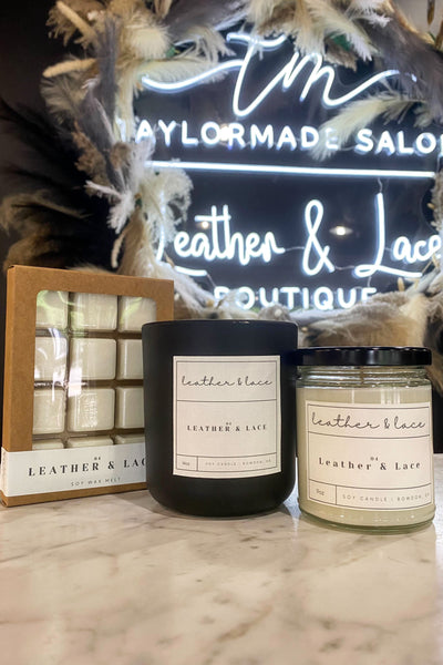 L&L Luxe Candle - Leather & Lace-190 - ACCESSORIES - HOME-Flicker&Flame-[option4]-[option5]-[option6]-Leather & Lace Boutique Shop