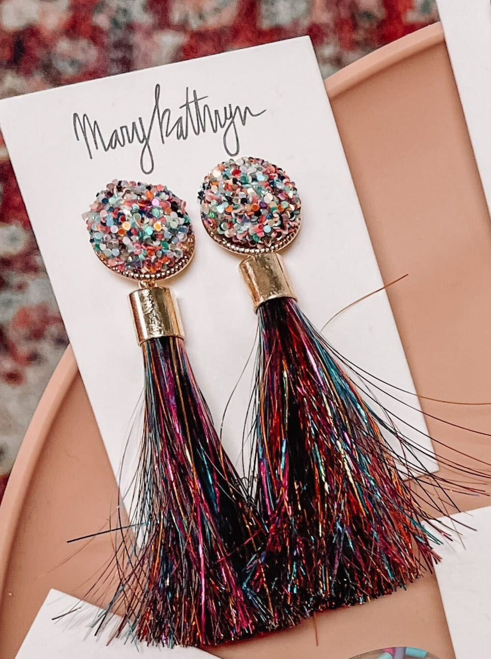 Rhinestone Cowgirl Earring Collective-190 - ACCESSORIES - JEWELRY-MARY KATHERINE DESIGNS-Confetti Party Streamers-[option4]-[option5]-[option6]-Leather & Lace Boutique Shop