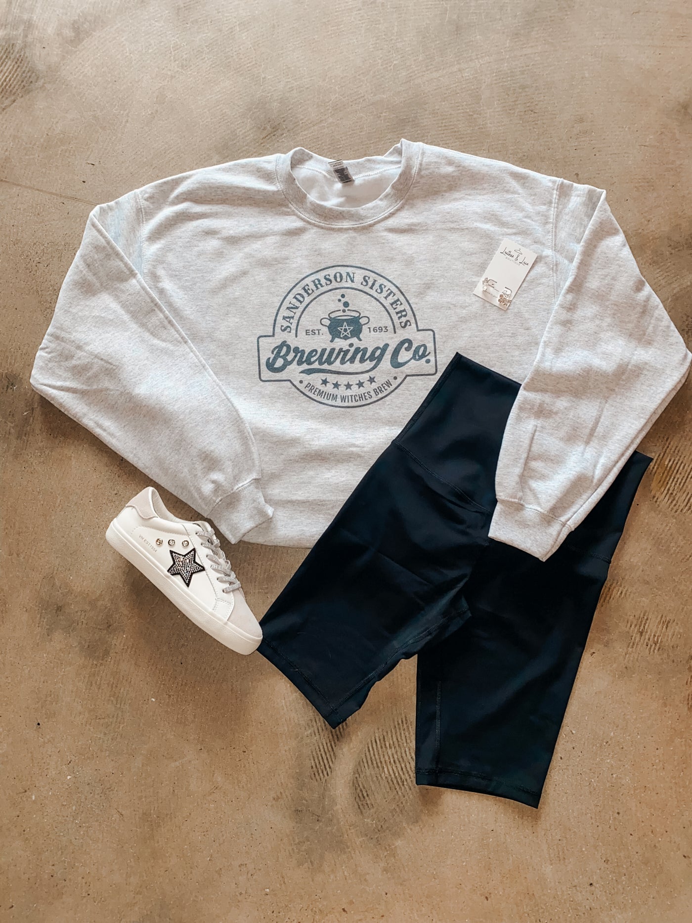 Sanderson Brewing Graphic Sweatshirt-135 - DEMAND GRAPHIC-LEATHER & LACE-[option4]-[option5]-[option6]-Leather & Lace Boutique Shop