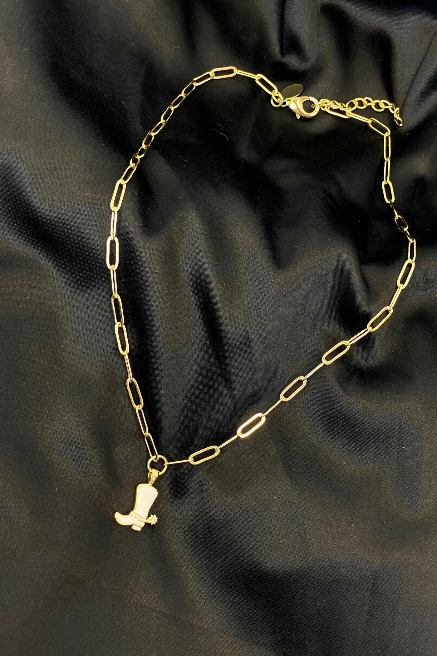 Cowgirl Boot Necklace-190 - ACCESSORIES - JEWELRY-MARY KATHERINE DESIGNS-[option4]-[option5]-[option6]-Leather & Lace Boutique Shop
