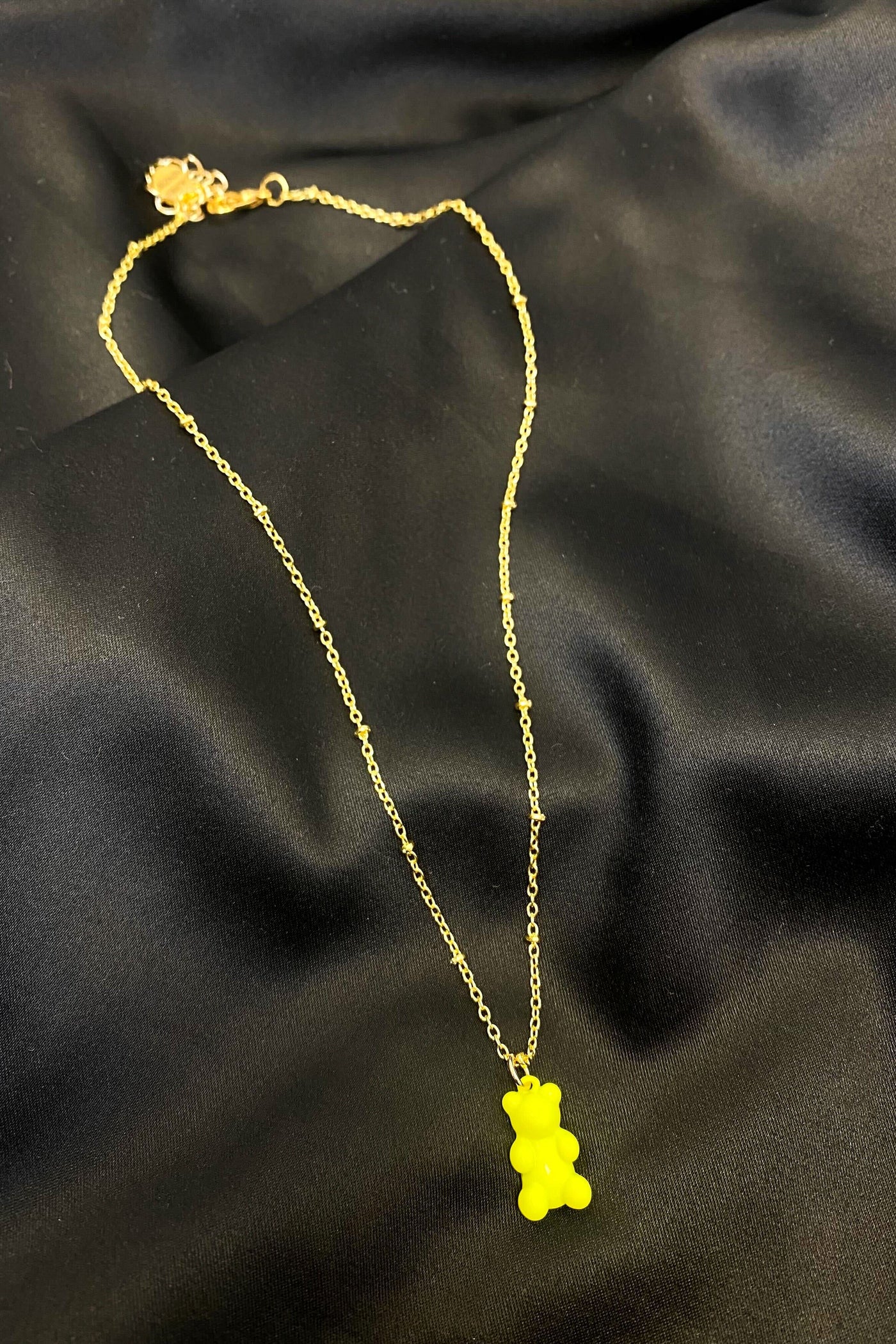 Gummy Bear Necklace-190 - ACCESSORIES - JEWELRY-LAURENKENZIE-Neon Yellow-[option4]-[option5]-[option6]-Leather & Lace Boutique Shop