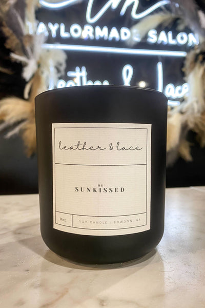 L&L Luxe Candle - Sunkissed-190 - ACCESSORIES - HOME-Flicker&Flame-14 oz.-[option4]-[option5]-[option6]-Leather & Lace Boutique Shop