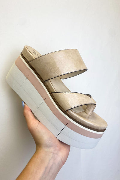 Naked Feet Flux Wedge Sandal - Rosette-180 - SHOES-NAKED FEET-[option4]-[option5]-[option6]-Leather & Lace Boutique Shop