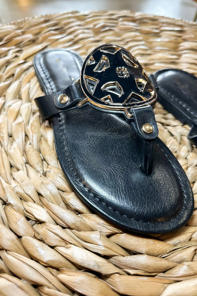 Tori Sandal - Black-180 - SHOES-LEATHER & LACE-[option4]-[option5]-[option6]-Leather & Lace Boutique Shop