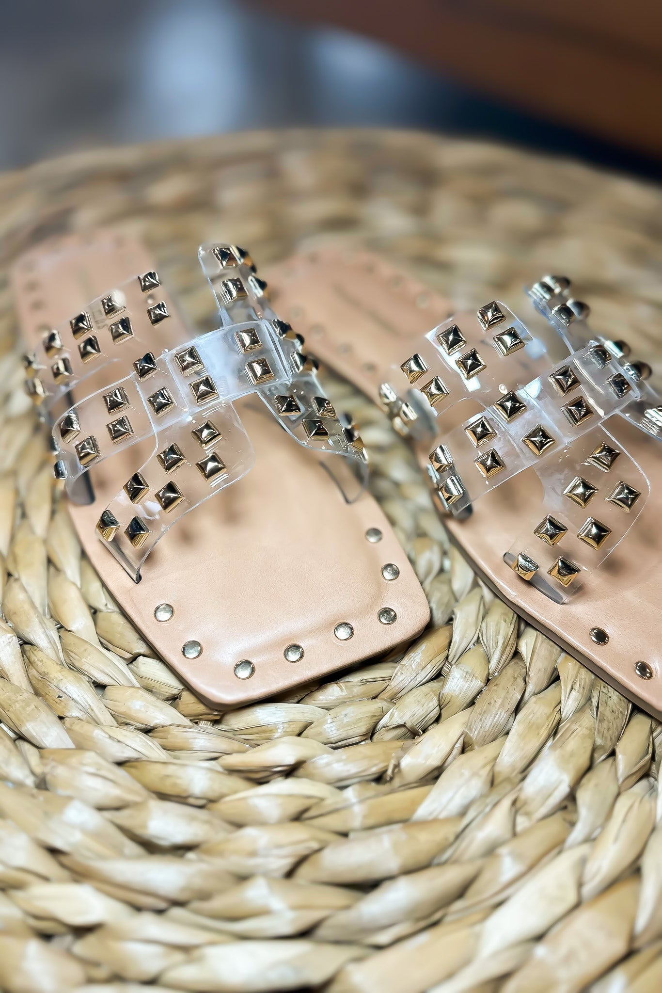 Roxy Studded Sandal-180 - SHOES-LEATHER & LACE-[option4]-[option5]-[option6]-Leather & Lace Boutique Shop