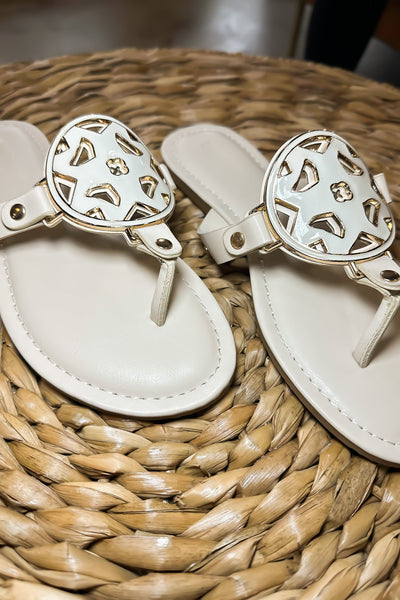 Tori Sandal- Nude-180 - SHOES-LEATHER & LACE-[option4]-[option5]-[option6]-Leather & Lace Boutique Shop