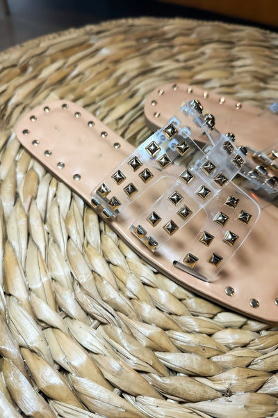 Roxy Studded Sandal-180 - SHOES-LEATHER & LACE-[option4]-[option5]-[option6]-Leather & Lace Boutique Shop