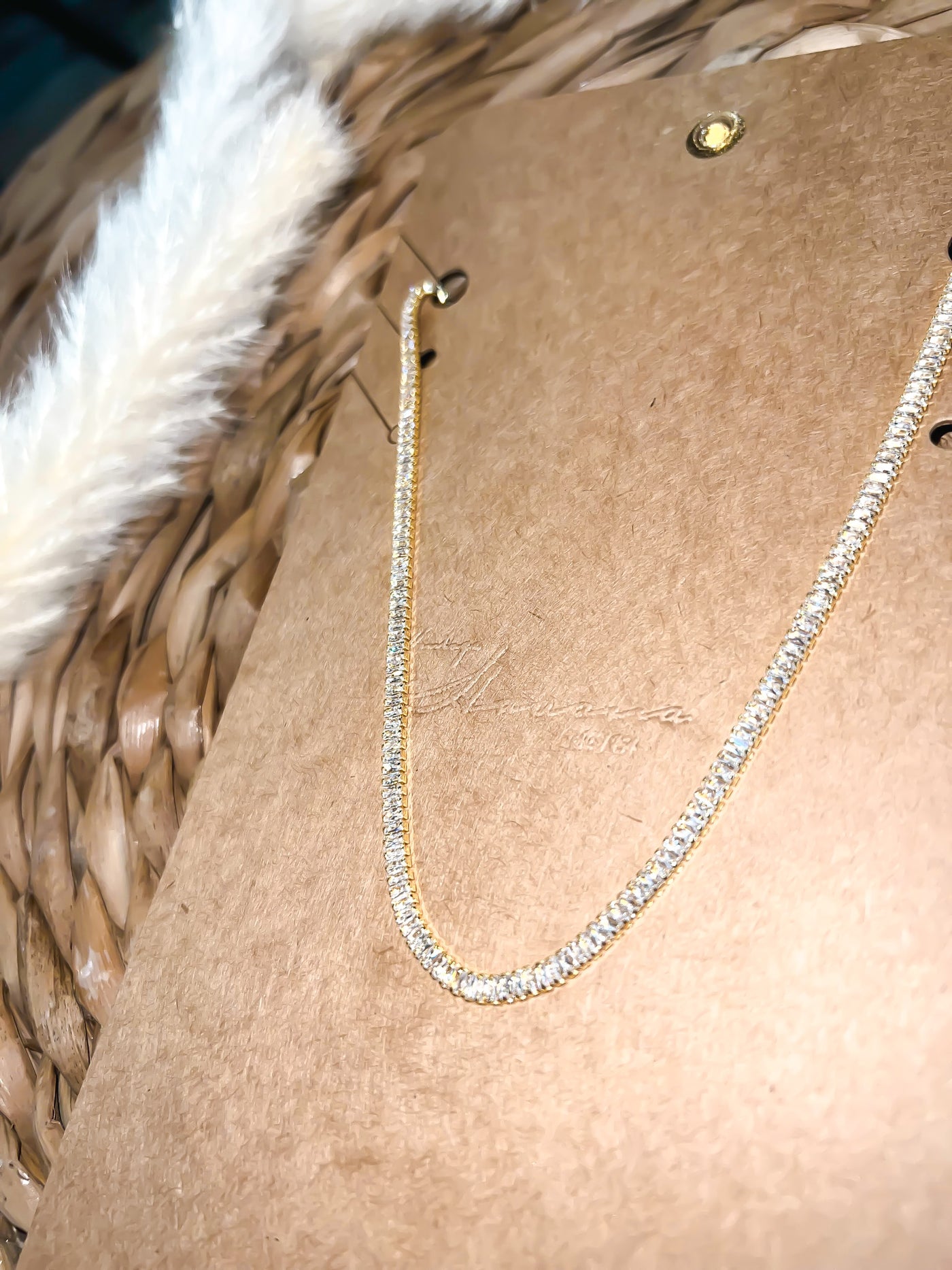 Vintage Havana Freya Tennis Necklace-190 - ACCESSORIES - JEWELRY-VINTAGE HAVANA-[option4]-[option5]-[option6]-Leather & Lace Boutique Shop