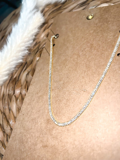 Vintage Havana Freya Tennis Necklace-190 - ACCESSORIES - JEWELRY-VINTAGE HAVANA-[option4]-[option5]-[option6]-Leather & Lace Boutique Shop