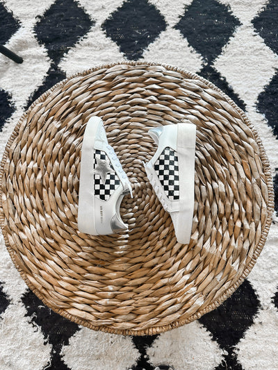 Vintage Havana Nicollette Sneakers - Checkered-180 - SHOES-VINTAGE HAVANA-[option4]-[option5]-[option6]-Leather & Lace Boutique Shop