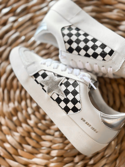 Vintage Havana Nicollette Sneakers - Checkered-180 - SHOES-VINTAGE HAVANA-[option4]-[option5]-[option6]-Leather & Lace Boutique Shop
