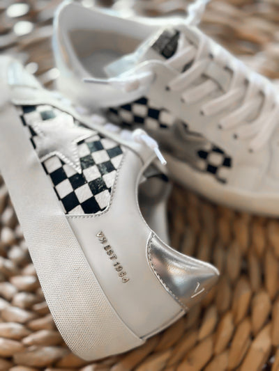 Vintage Havana Nicollette Sneakers - Checkered-180 - SHOES-VINTAGE HAVANA-[option4]-[option5]-[option6]-Leather & Lace Boutique Shop