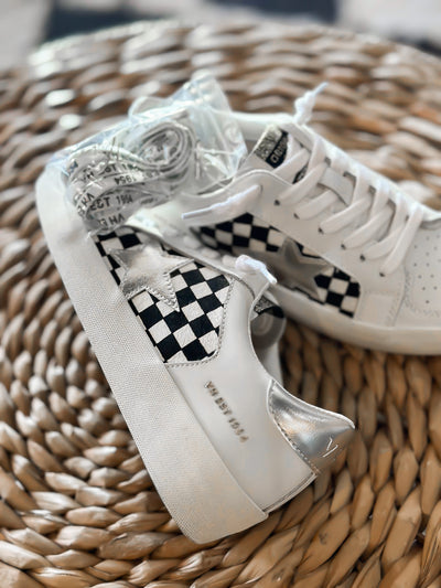 Vintage Havana Nicollette Sneakers - Checkered-180 - SHOES-VINTAGE HAVANA-[option4]-[option5]-[option6]-Leather & Lace Boutique Shop