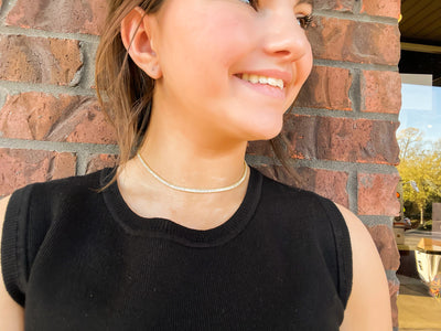 Vintage Havana Freya Tennis Necklace-190 - ACCESSORIES - JEWELRY-VINTAGE HAVANA-[option4]-[option5]-[option6]-Leather & Lace Boutique Shop